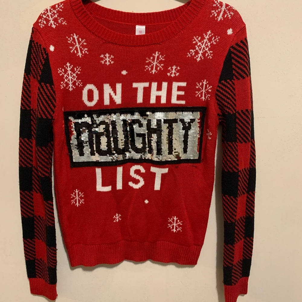 “On The Naughty List” Ugly Christmas Sweater